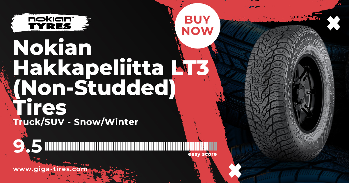 Nokian Hakkapeliitta LT3 (Studded Option Available)